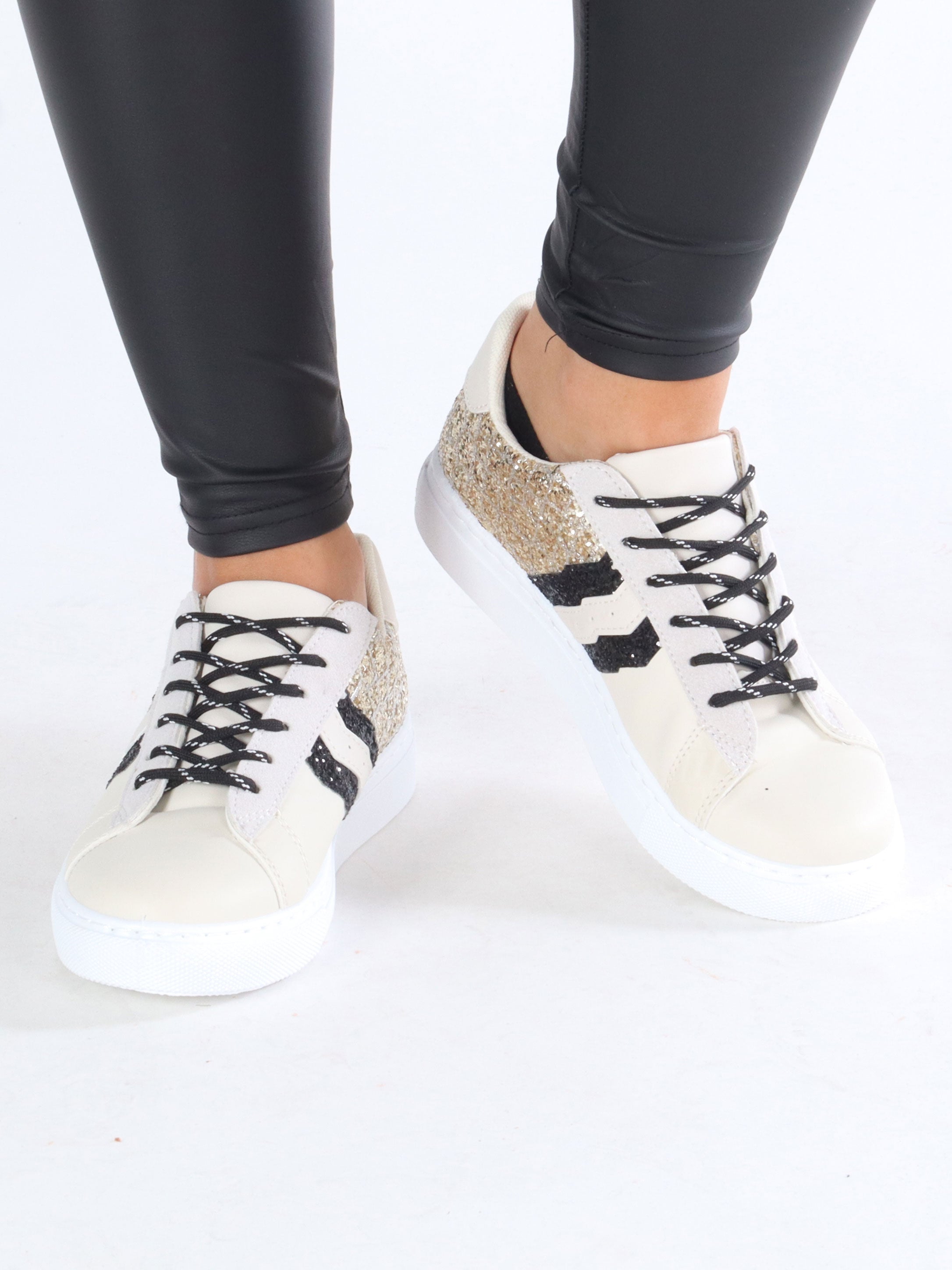 Ella - Sneakers med glimmer